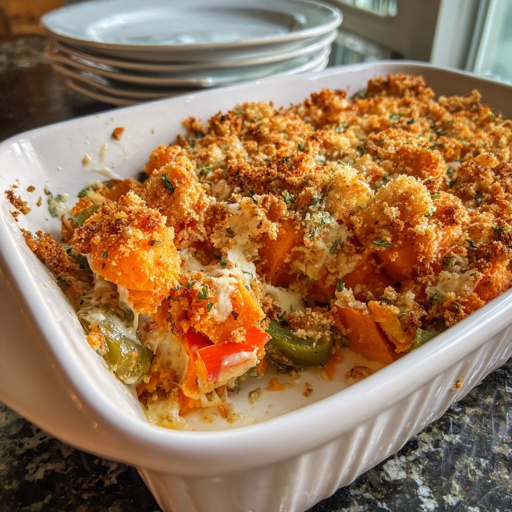Baked Sweet Potato Veggie Bake