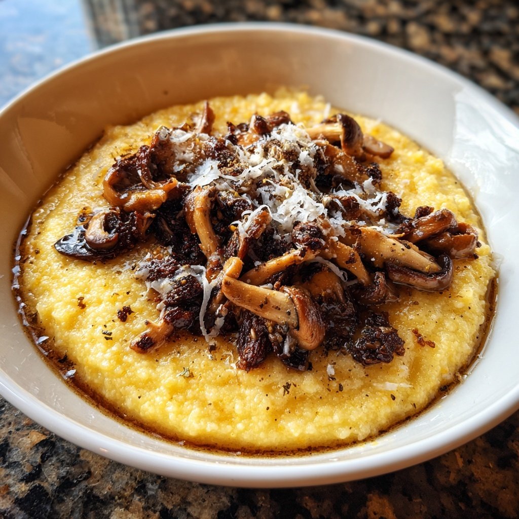 Creamy Polenta with Mushrooms