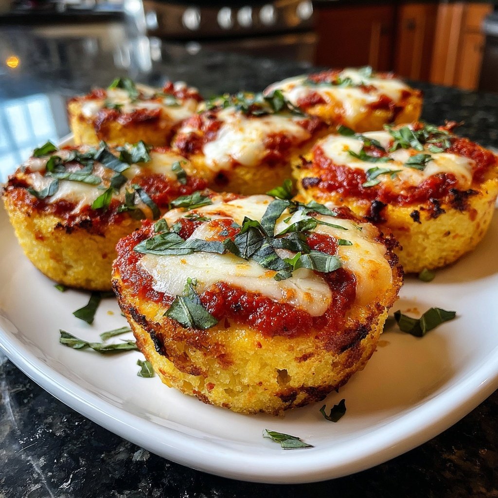 Valentine Dinner Baked Polenta Rounds