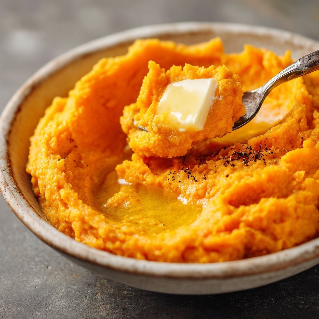 Sweet Potato Mash with Butter