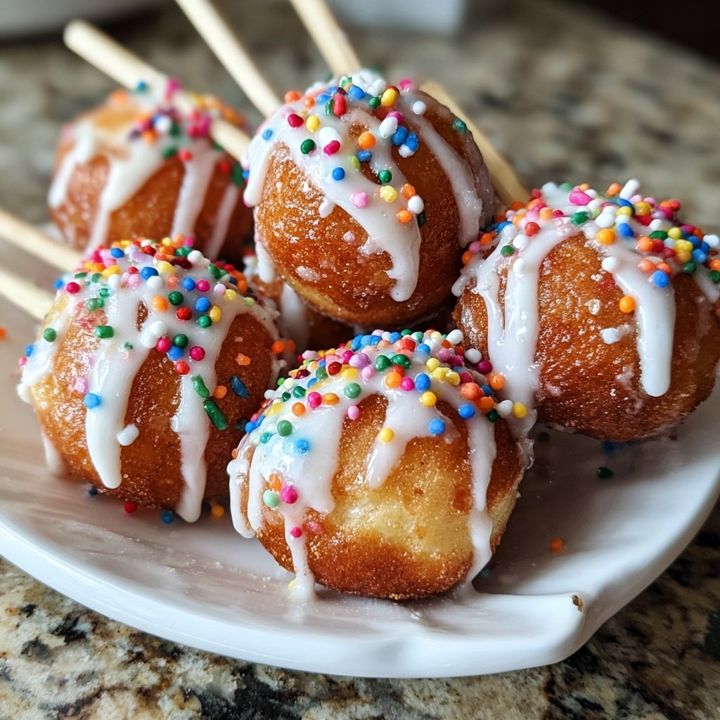 Super Bowl Desserts Mini Donut Skewers