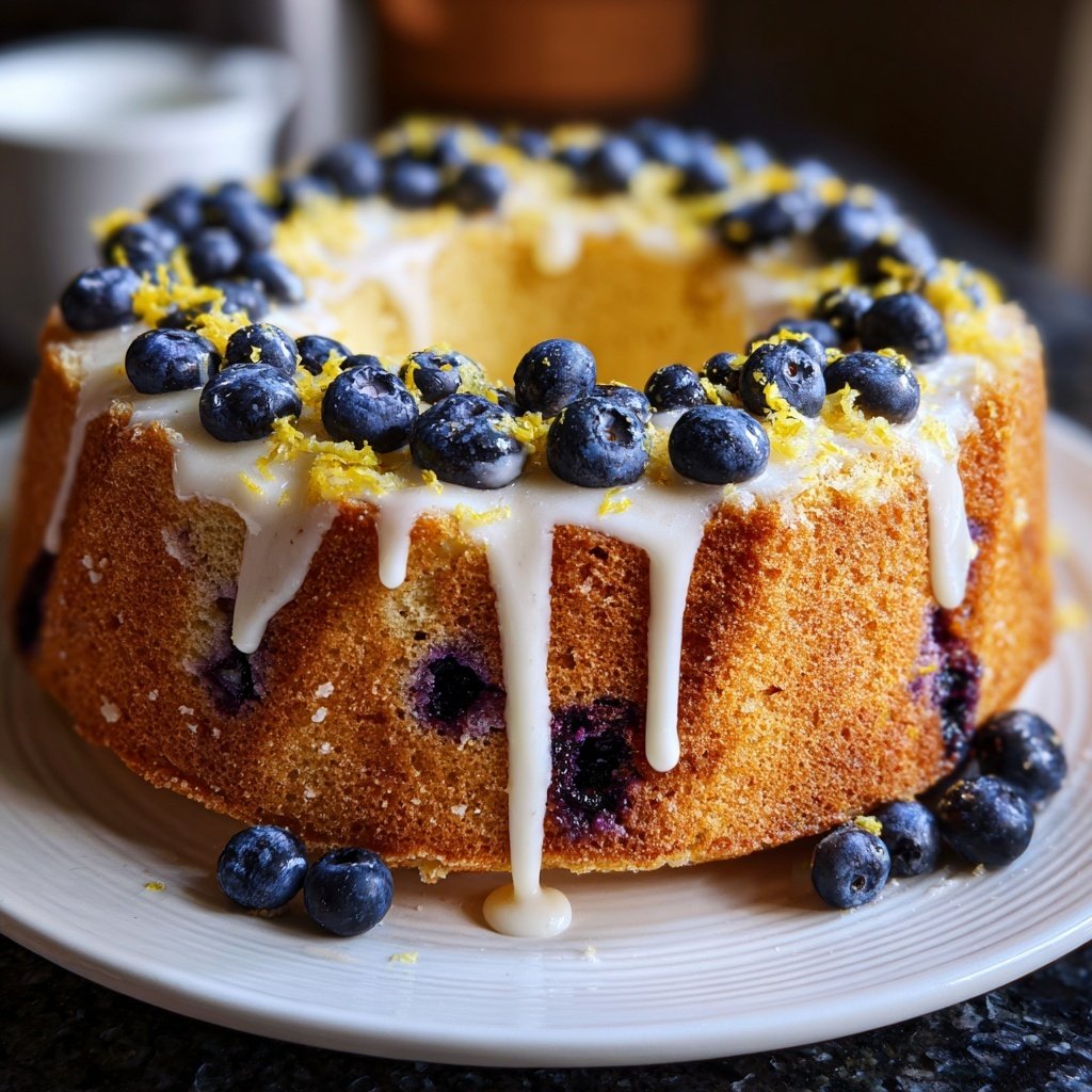 Lemon Blueberry Yogurt Cake
