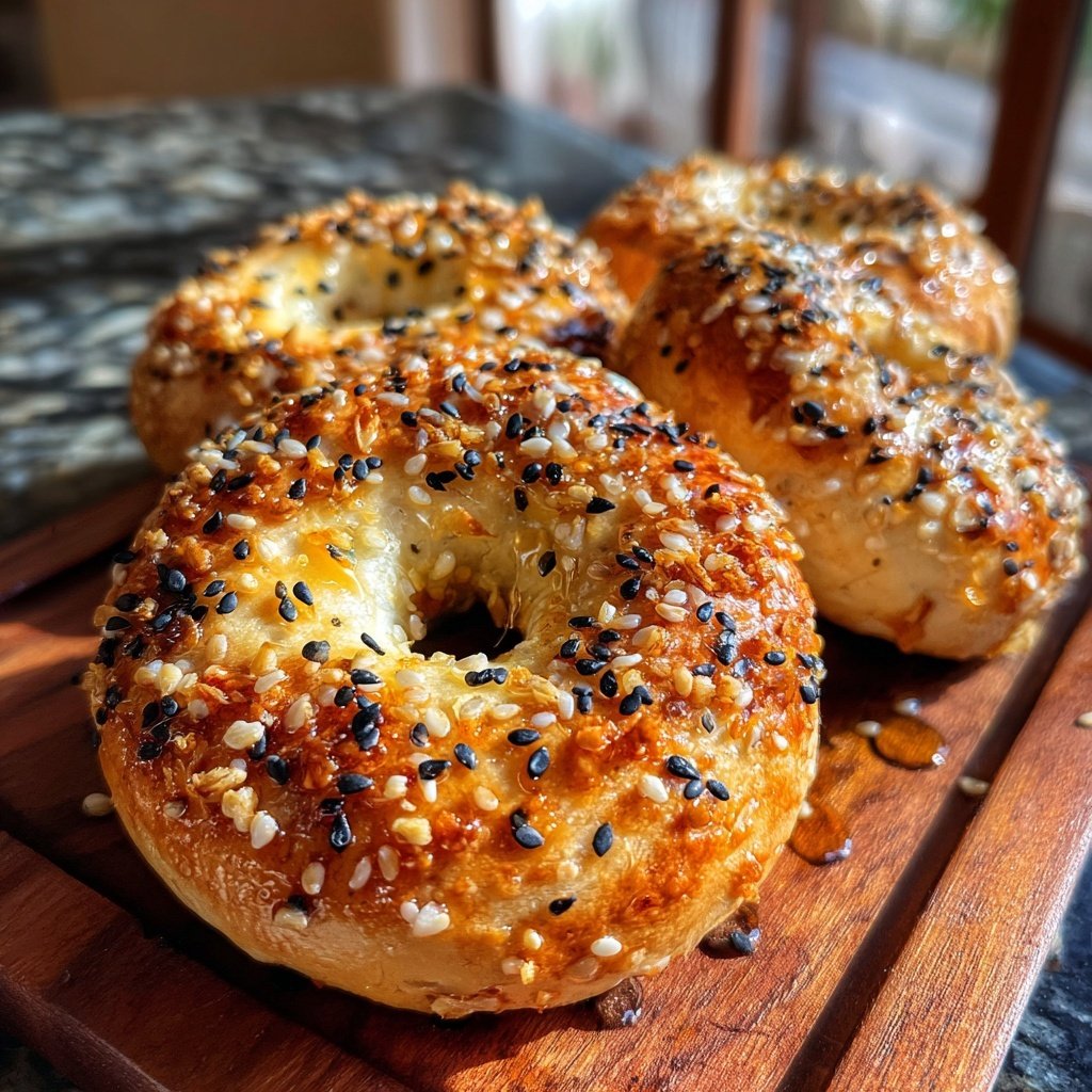 Greek Yogurt Protein Bagels