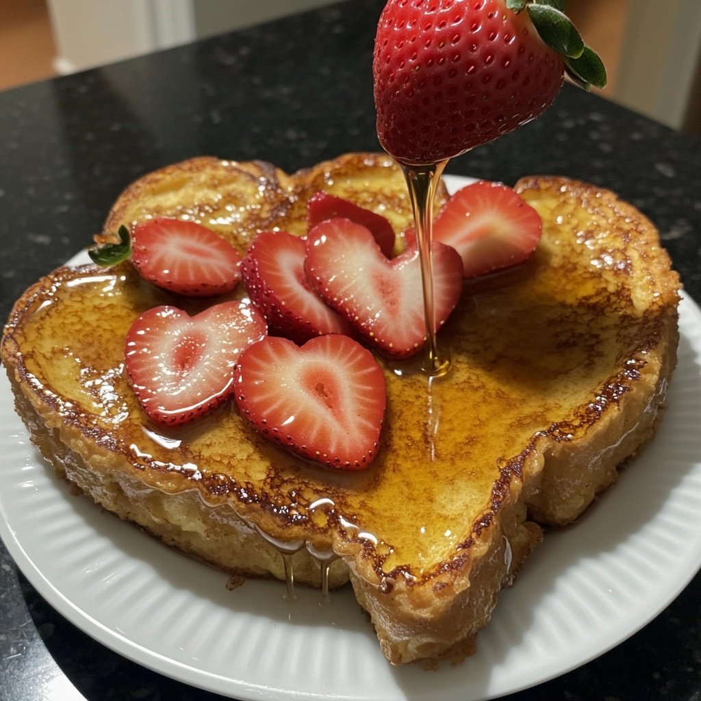 Valentine Breakfast Strawberry French Toast