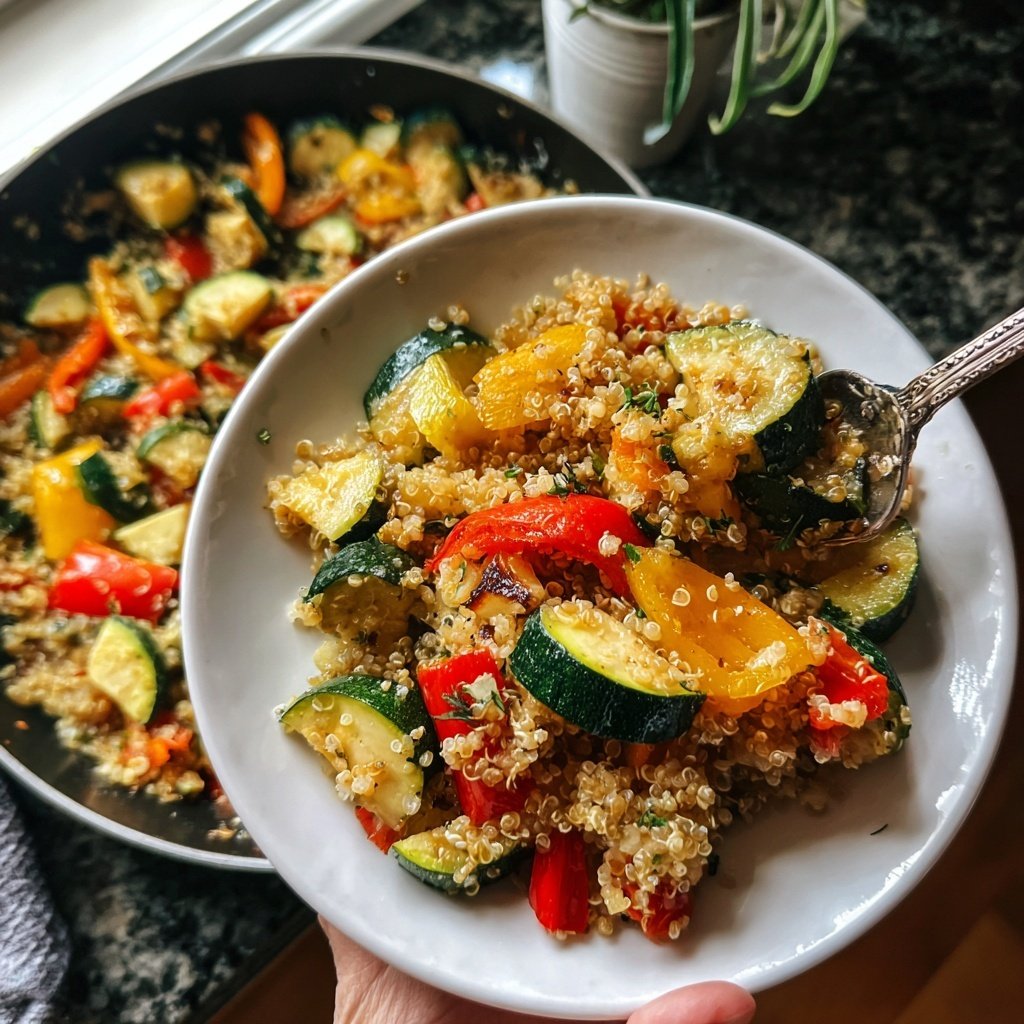 Healthy Dinner Quinoa Vegetable Skillet