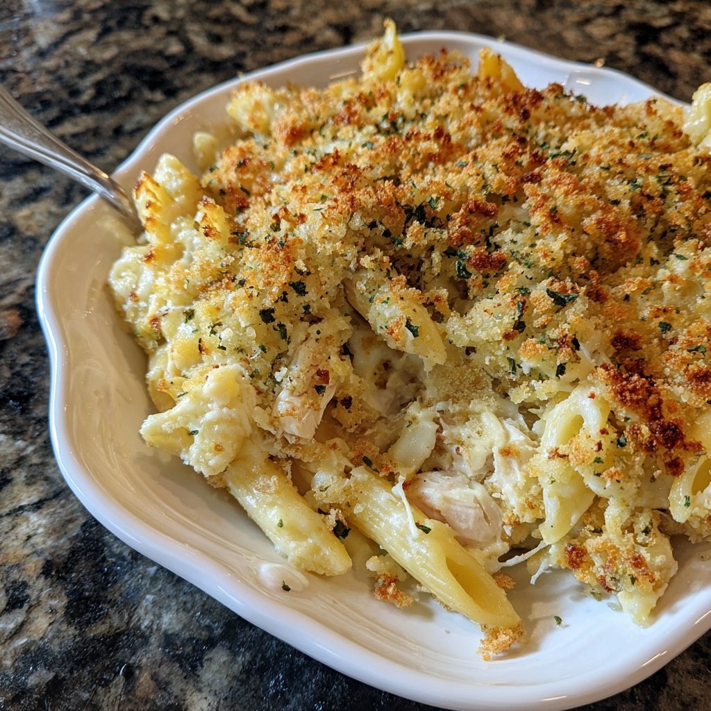 Chicken Alfredo Bake