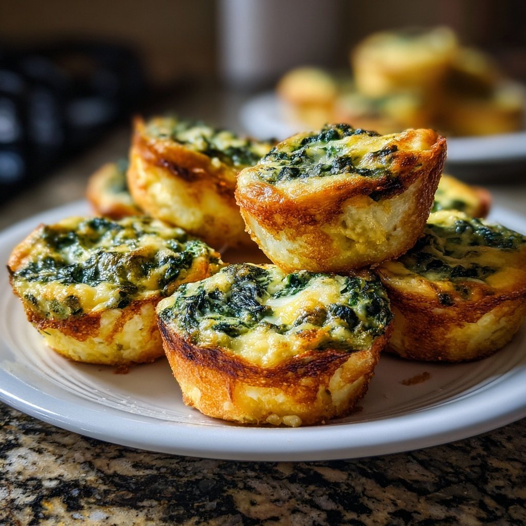 Mini Quiches with Spinach