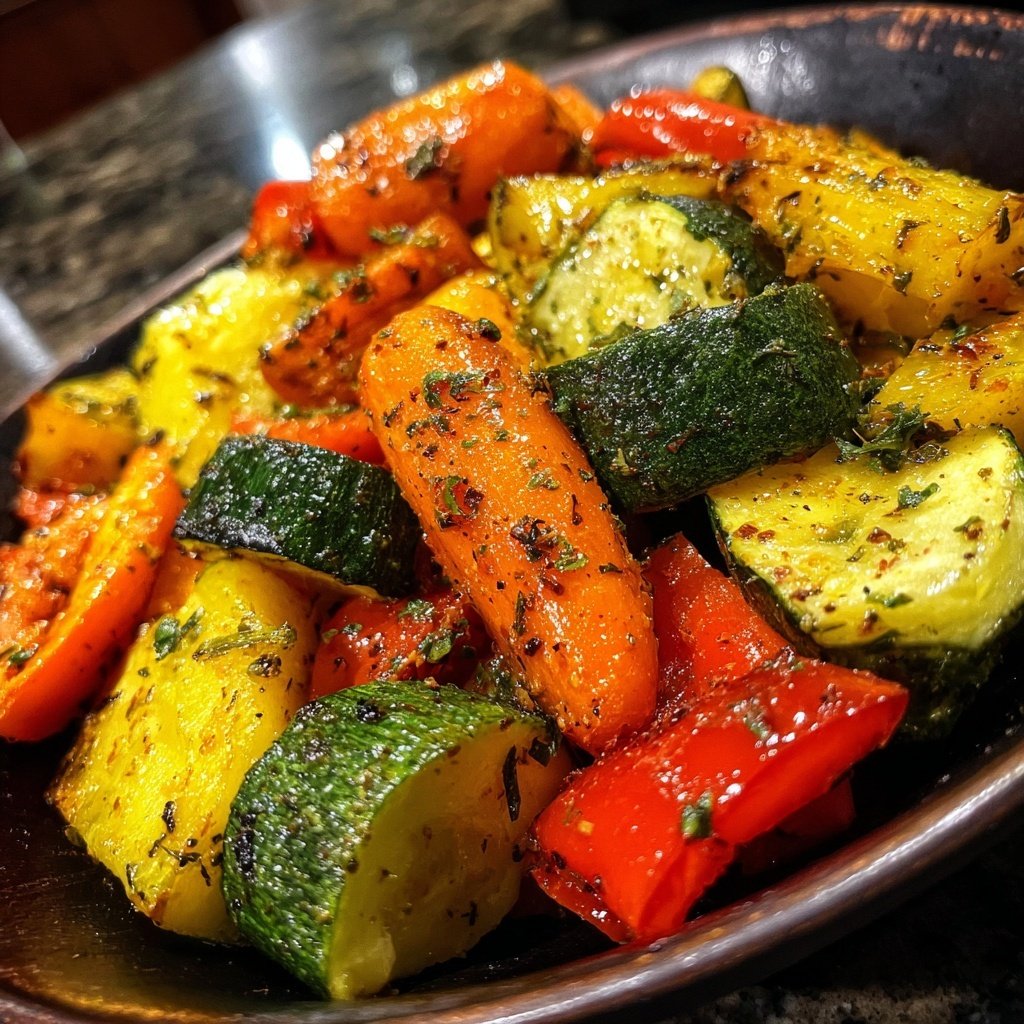 Garlic Herb Roasted Veggie Medley