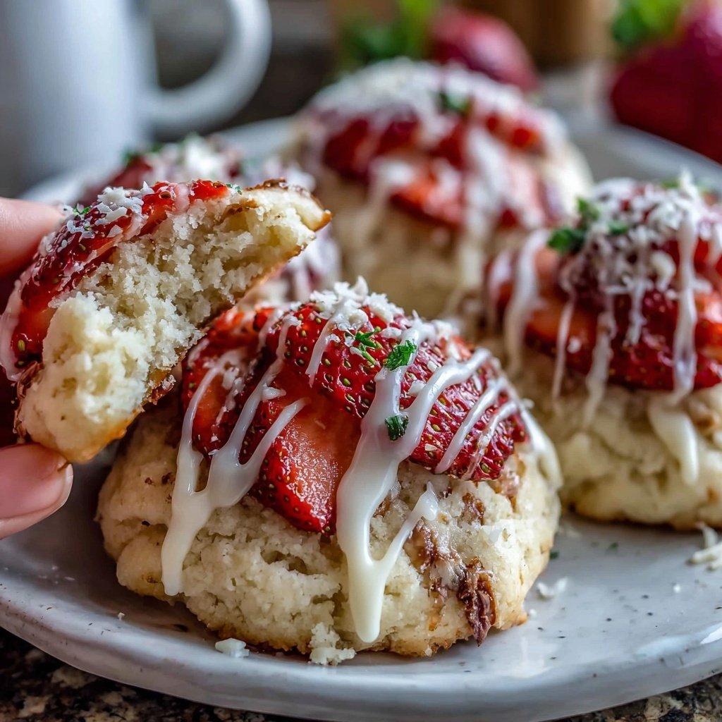 Spring Strawberry Sugar Cookies
