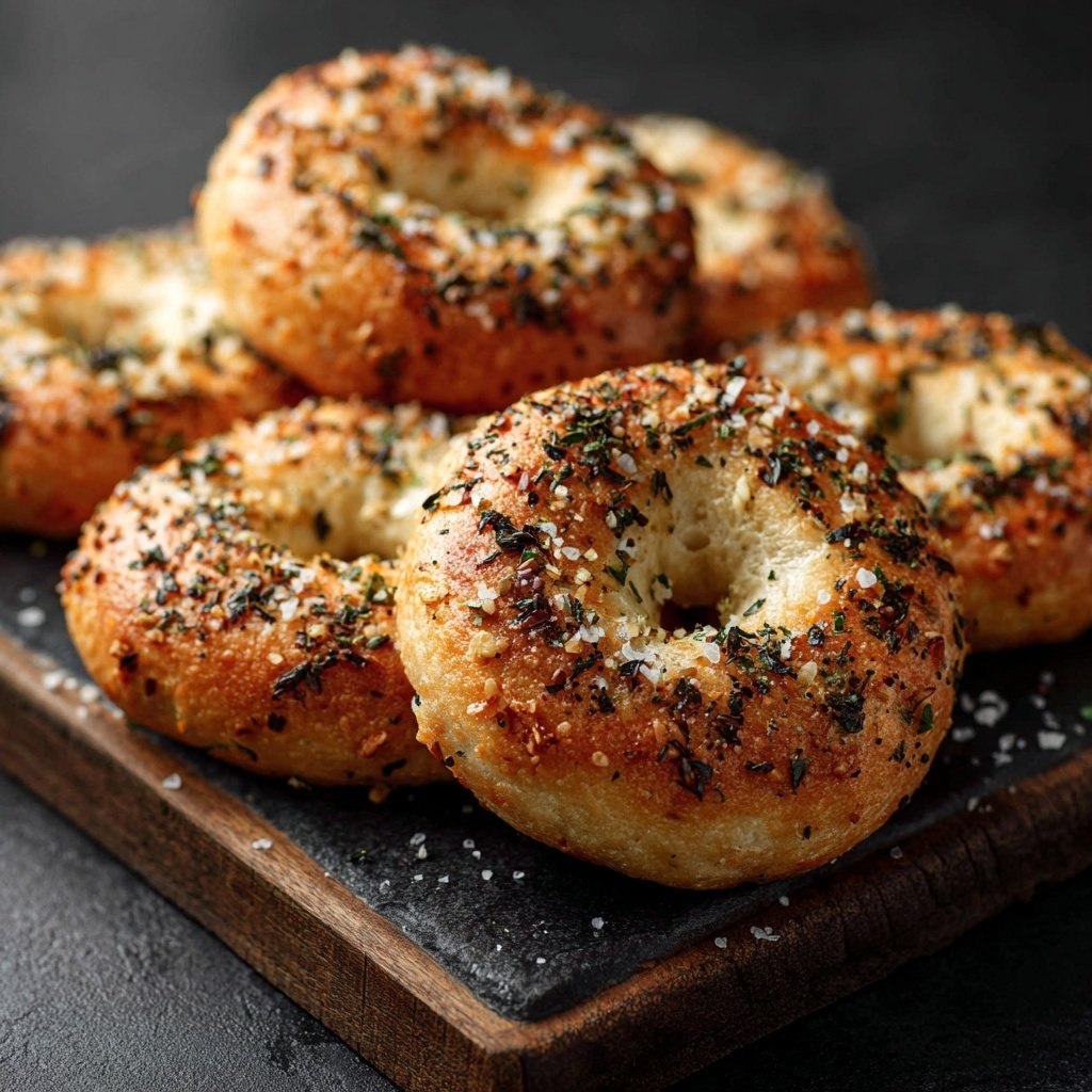 Protein Bagels With Italian Herbs