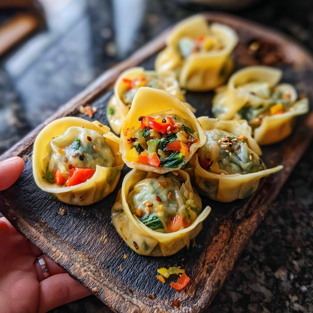 Super Bowl Party Food Veggie Dumplings