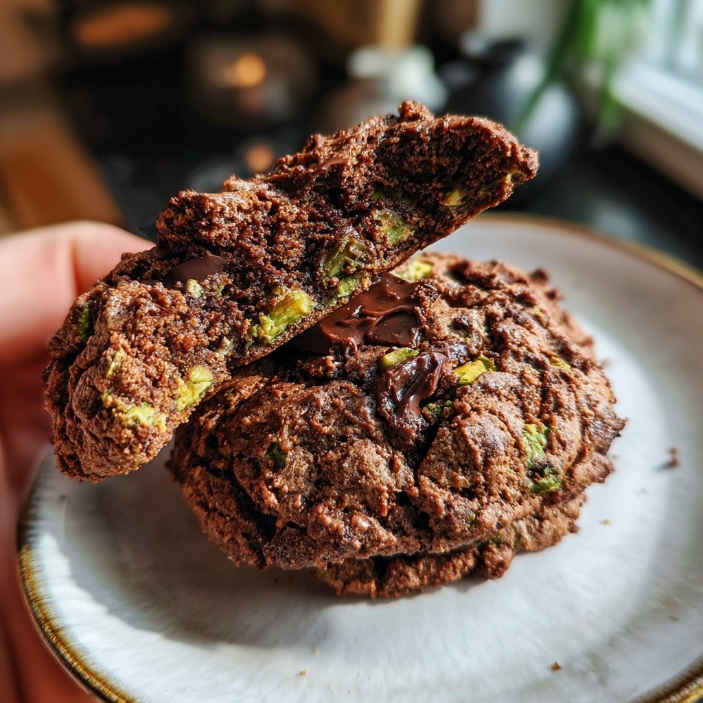 Chocolate Pistachio Cookies