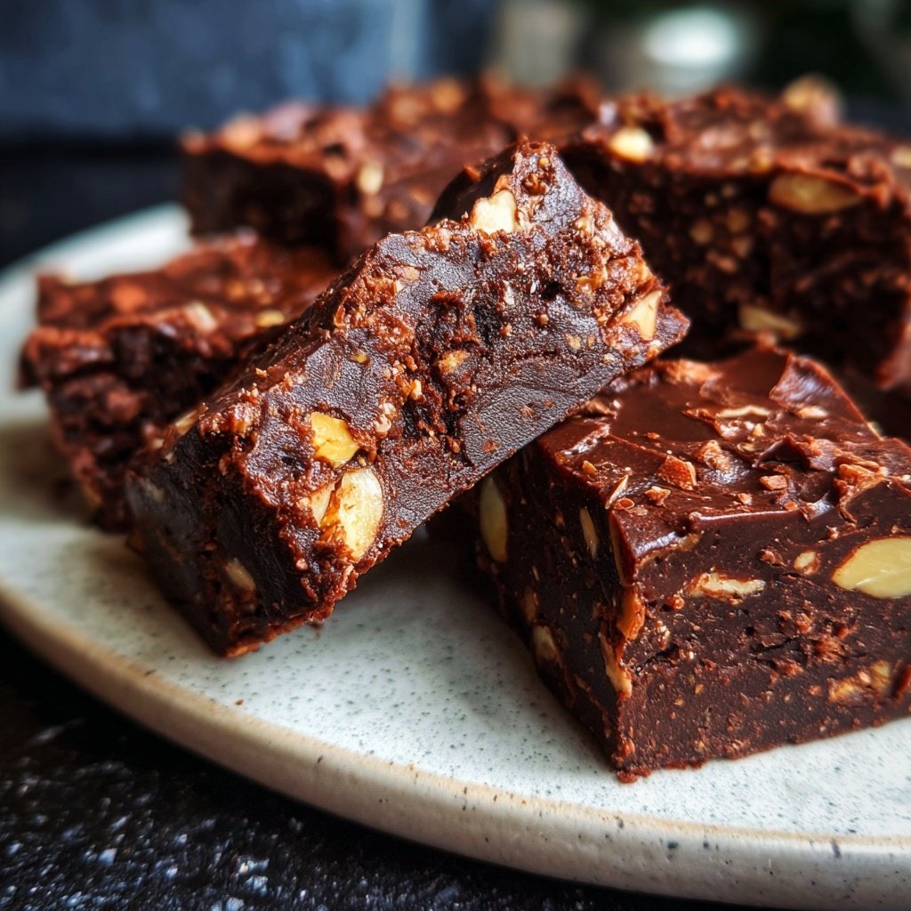 Chocolate Almond Snack Fudge