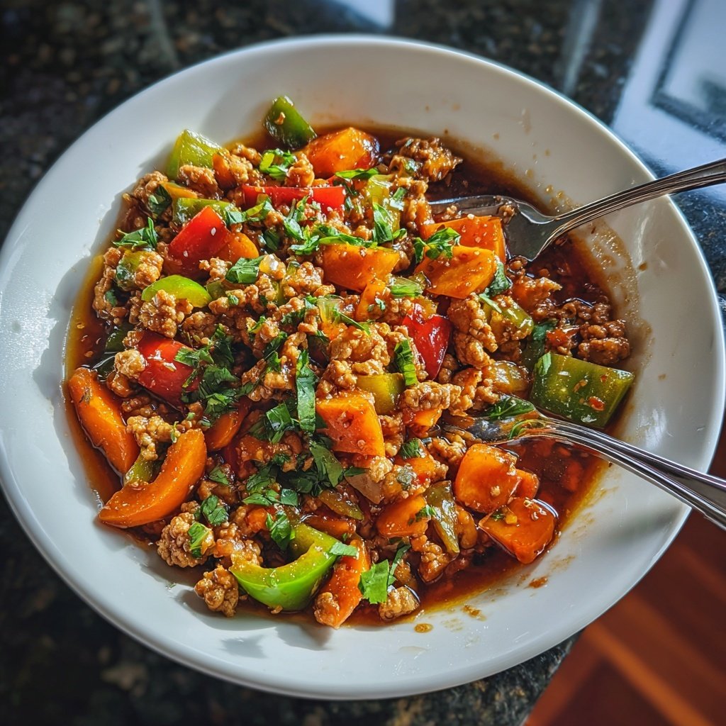Ground Turkey And Vegetable Stir Fry
