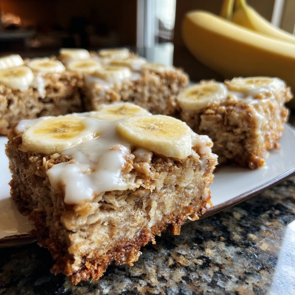 Banana Oat Yogurt Squares