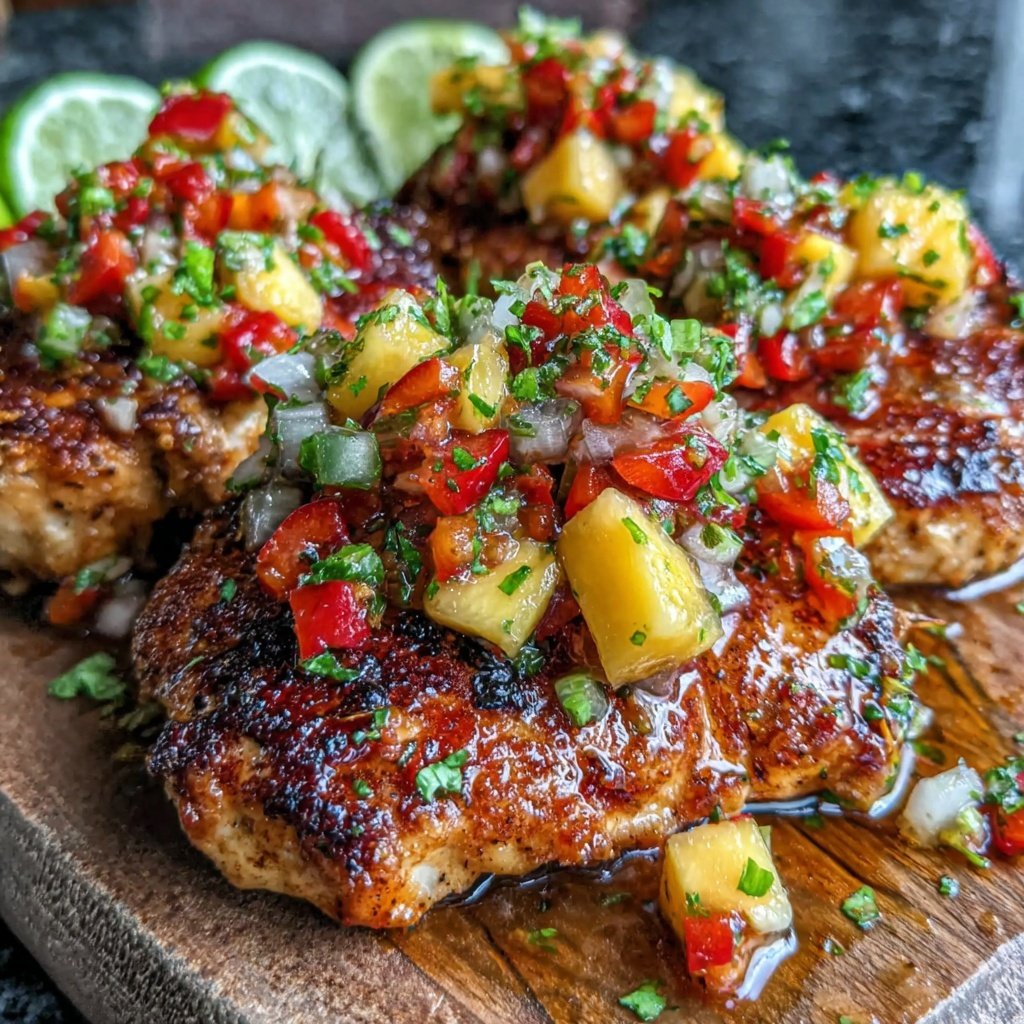 Healthy Grilled Chicken With Mango Salsa